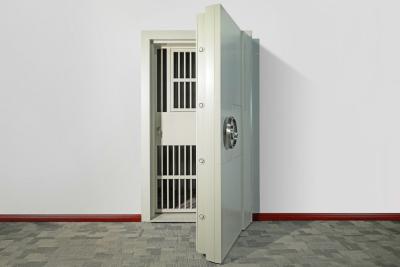 China Single Opening Steel Vault Door Anti Burtlary Customized With Fingerprint Lock for sale