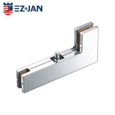China Mid East Style Tempered Glass Door SS304 Patch Fitting Large L Patch Fixture for sale