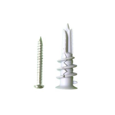 China Nail Screw Plastic Anchors Plug 13*40mm For Building Construction for sale