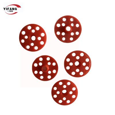 China Red Thermal Insulating Foam Board Washers , Plastic Washers For Nails 50mm 60mm for sale