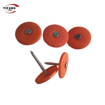 China Screw Shank Type House Wrap Nails / Button Cap Nails For Furniture Repair for sale