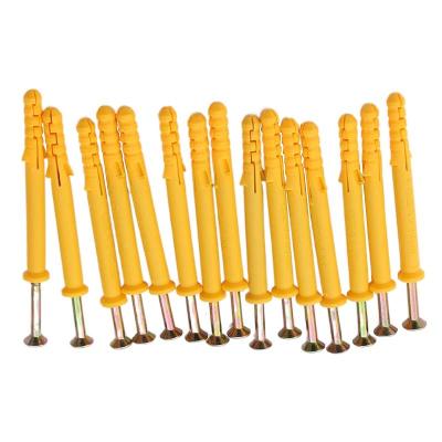 China 8*40mm Yellow Wall Plastic Expansion Anchor PE for sale