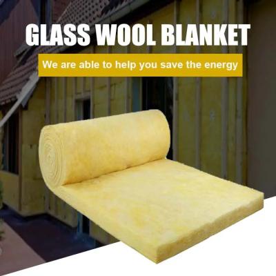 China 24-120kg/M3 Glass Wool Insulation With Thermal Conductivity 0.032-0.042 W/M.K for sale