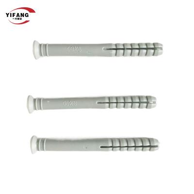 China White Plastic Expansion Anchor Drywall Screw Fasteners ISO Standard for sale