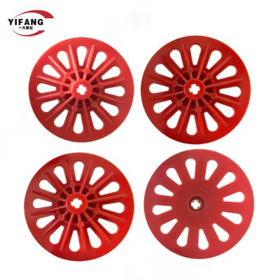 China Eifs Stucco Washers And Fasteners Red Disc Head For Eps Foam Attaching for sale