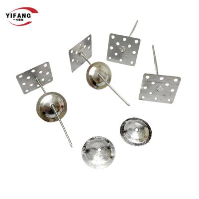 China Stainless Steel 50x50mm Insulation Fixing Pins Self Adhesive for sale
