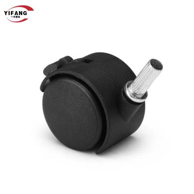 China Black Universal Rotary Furniture Caster Wheels for sale