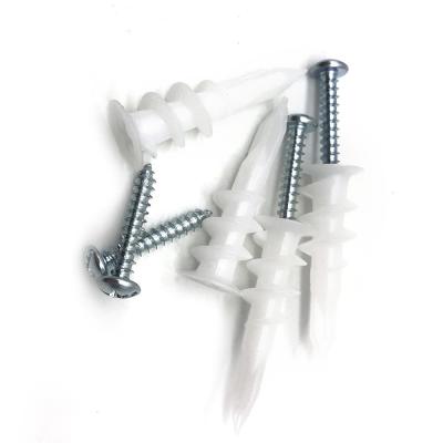 China DIN 10x33mm Plastic Hollow Wall Anchors With Screws Kit for sale