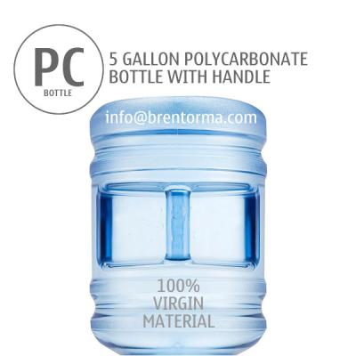 China 20L PC Water Jar with Handle 5 Gallon PC Water Bottle for sale