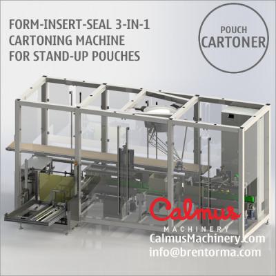 China Erect-Insert-Seal 3-in-1 Carton Box Packaging Machine for Packing Stand Up Pouch for sale