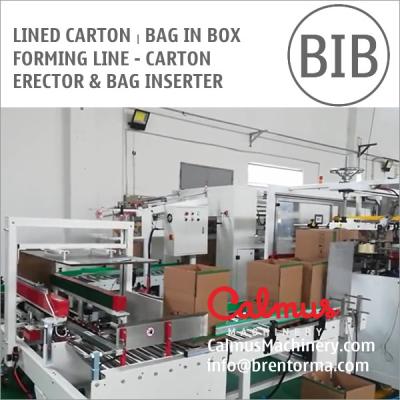 China Lined Carton Forming Line - Carton Erector and Bag Inserter for sale