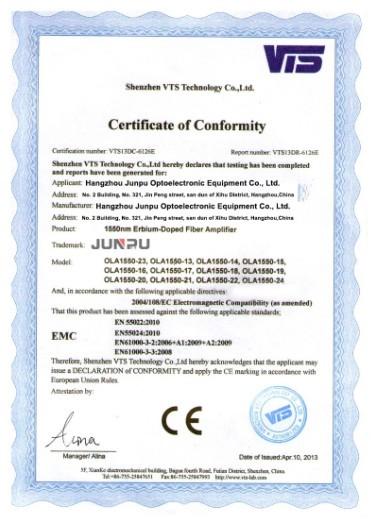 CE - Hangzhou Junpu Optoelectronic Equipment Co., Ltd.