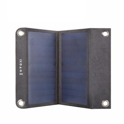 China Mini Foldable Portable 14W 5V Charger Solar Cell Panel for sale