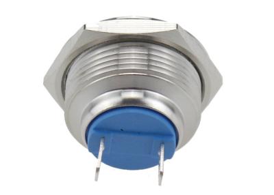 China 19mm IP67 NC NO Doorbell Self Reset Alloy Momentary Piezo Switch for sale