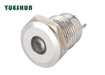 中国 ニッケルのPalted 12mmの取り付け穴のための真鍮LEDの表示燈の滑らかな表面 販売のため