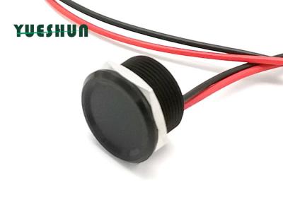 China Black Color 19mm Piezo Touch Switch , Waterproof Pressure Button Switch for sale
