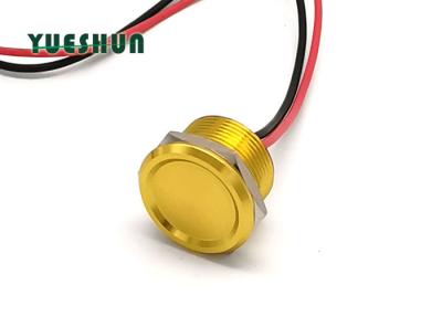 China Interruptor piezoeléctrico impermeable del tacto, lámpara capacitiva del interruptor NINGÚN cuerpo amarillo del color del interruptor de botón en venta