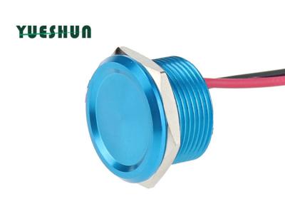 China Metal Normally Open Push Button Switch 25mm Mounting Panel Easy Installation for sale