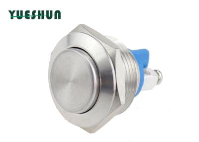 China Momentary Car Push Button Switch Anti Vandal Stainless Steel 19mm High Head for sale
