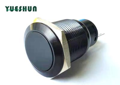 China Aluminum Anti Vandal Push Button Switch , 19mm IP67 Push Button Switch for sale
