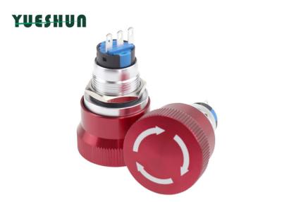 China Metal Emergency Stop Push Button Switch 3 / 6 Pin Convenient Operation Excellent Performance for sale