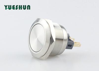 China 25mm Panel Mount Push Button Switch , Stainless Steel Push Button Switch for sale