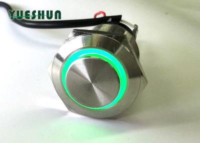 China Metal Push Button Switch LED Illuminated , Car LED Push Button On Off Switch for sale