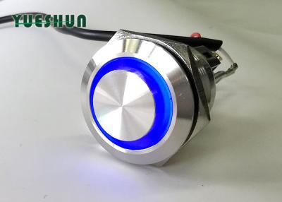 China High Round Head Push Button Switch LED Illuminated , 22mm Illuminated Push Button for sale
