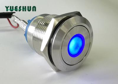 China Dot Type LED Light Push Button Switch Flat Head Good Physical Attack Resistance for sale