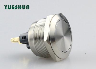 China Round Momentary Push Button Switch , Momentary Contact Push Button Switch 25mm for sale