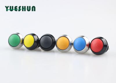 China vida mecánica larga de la cabeza de la bola del interruptor de 12m m Mini Waterproof Momentary Push Button en venta