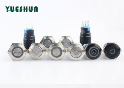 China High Security Waterproof Push Button Switch 16mm , IP67 Push Button Switch for sale