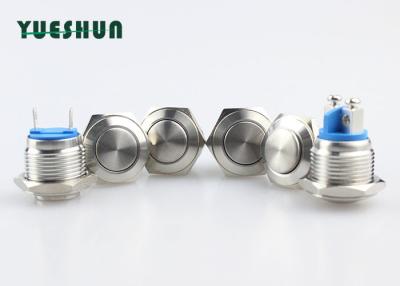 China Momentary Waterproof Push Button Switch Normal Open 2A 36V DC Door Bell Use for sale