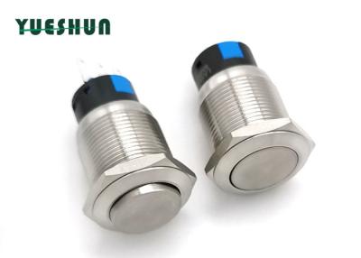 China Lighted Latching 12mm Momentary Switch , Momentary Starter Switch for sale