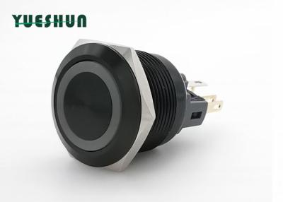 China 22mm 25mm Aluminum Push Button Switch LED Illuminated Good Press Performance for sale