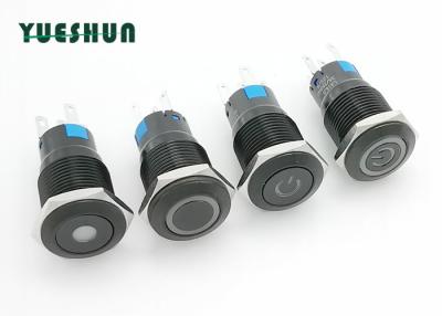 China PBT Base Aluminum Push Button Switch , Waterproof Momentary Push Button Switch for sale