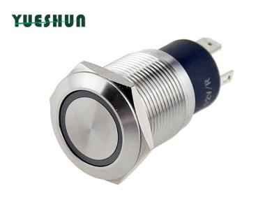 China 10A 250V AC 316 Stainless Steel Push Button Switch Anti Vandal Protected Against Dust for sale