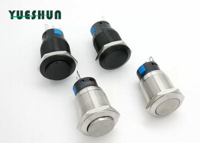 China Oxidized Aluminum Push Button Switch 19mm 5A 250V AC OEM ODM Available for sale