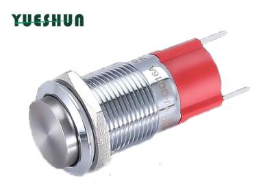 China High Round Head 2 Pin Terminal IP67 10A Push Button Switch for sale
