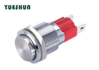 China Interruptor de botón de acero inoxidable de la alta cabeza 1NC 10A en venta