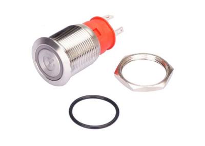 China Ip67 Momentary Latching Led Illuminated Push Button Switch Waterproof 19mm For Car for sale