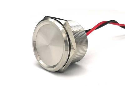 China Ip68 Silver Piezo Touch Switch 25mm Momentary For Door Bell for sale