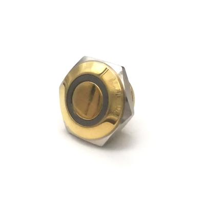 China Brass Push Button Switch Ring Led Illuminated Waterproof Micro 22mm Self Reset for sale