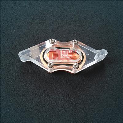 China Motherboard Water block,MS-006-AC.Acrylic/Red copper.Rohs for sale