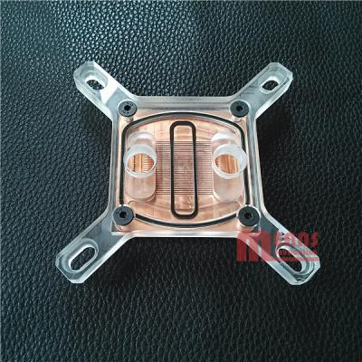 China Intel CPU Water block,Radiator,MS-046-AC,Acrylic/Red copper.Rohs for sale