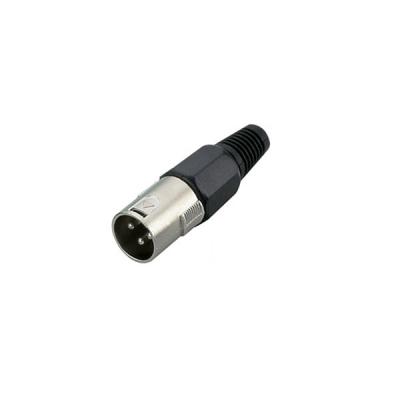China XLR Connector,3 Pins with Nickel Contacts.Rohs. MS-A026N-3P for sale