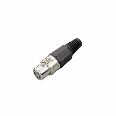 China XLR Connector,3 Pins with Nickel Contacts.Rohs. MS-A029N-3P for sale