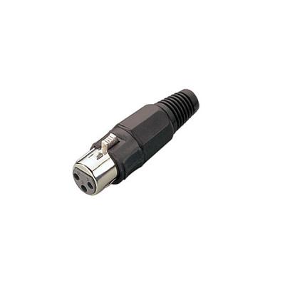 China XLR Connector,3 Pins with Nickel Contacts.Rohs. MS-A030N-3P for sale
