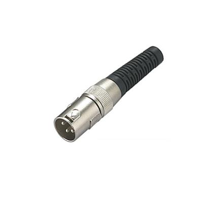 China XLR Connector,3 Pins with Nickel Contacts.Rohs. MS-A054N-3P for sale