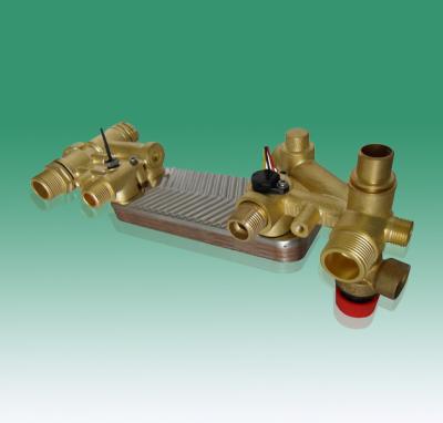 China Water circuit module of plate changing wall hanging furnac,Plate change wall-mounted boiler,Brass material,Rohs for sale